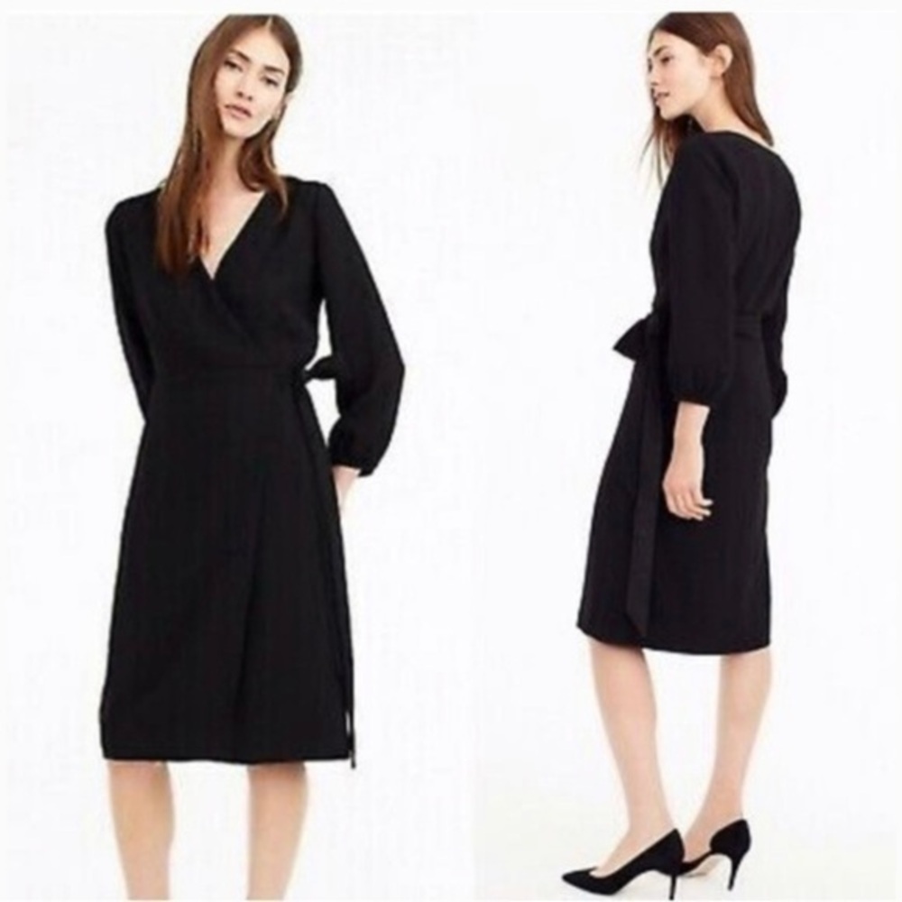 J. CREW Wrap Dress in 365 Crepe Size 0